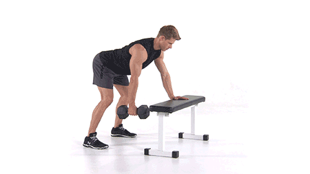 5. Dumbbell rows