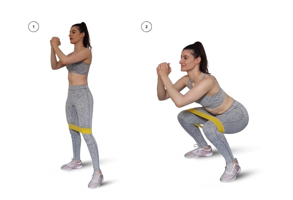 **Resistance Band Squats**